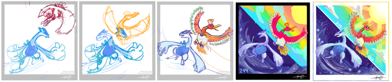 Illustration for article titled Fabled Ho-Oh - Part 2! Â Pokemon One a Day, Series 2!